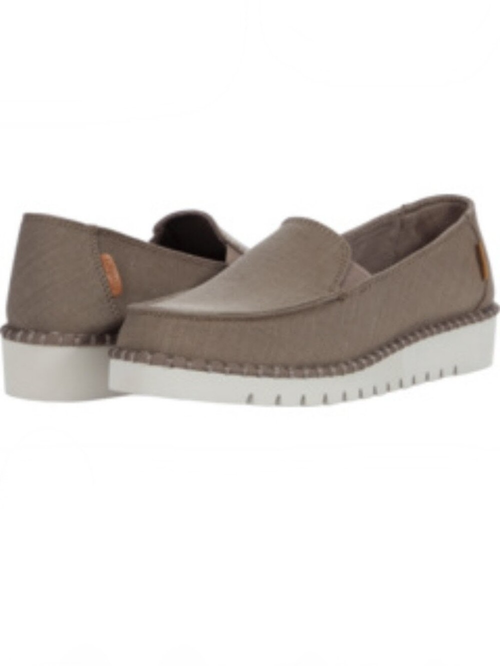 Skechers Macie Tan Canvas Slip‑On Loafer Moccasins W 9.5